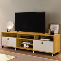 Rack para TV até 65 Polegadas 190cm Tvs de com Rodízios Genova Rack para TV até 65 Polegadas 190cm Tvs de com Rodízios Genova