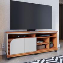 Rack para TV Até 65 Polegadas Boss 2 Portas Freijó/Off White - Pnr Móveis