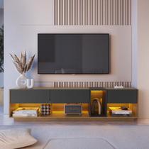 Rack para TV até 65 Polegadas com LED 180cm 3 Gavetas e 1 Nicho Ra8001
