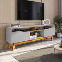 Rack para TV Até 65 Polegadas Romênia 2 Portas Off White/Cinamomo - Pnr Móveis