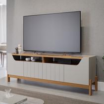 Rack para TV até 70 Polegadas MDF 185cm Moema Bege Off White/Nature Rack para TV até 70 Polegadas MDF 185cm Moema Bege Off White/Nature