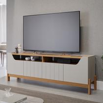 Rack para TV até 70 Polegadas MDF 185cm Moema Bege Off White/Nature Rack para TV até 70 Polegadas MDF 185cm Moema Bege Off White/Nature