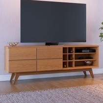 Rack para TV Até 70 Polegadas Noronha 2 Portas 2 Prateleiras Freijó - Colibri