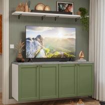 Rack para TV até 70 Polegadas + Prateleiras 160cm Vik Madesa 05 B