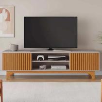 Rack Para TV Até 70" Trunfo JCM Movelaria - Cinamomo/Off Rack Para TV Até 70" Trunfo JCM Movelaria - Cinamomo/Off