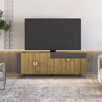 Rack para TV até 72 Polegadas 173,7cm 3 Portas Meia Lua Rack para TV até 72 Polegadas 173,7cm 3 Portas Meia Lua