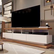 Rack Para TV até 72 Polegadas Vivare Móveis Giga Off White / Freijó Rack Para TV até 72 Polegadas Vivare Móveis Giga Off White / Freijó