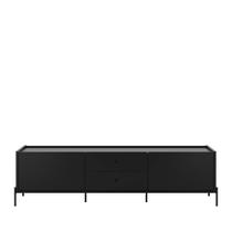 Rack para TV Até 75" 2 Gavetas 2 Portas Jasper 220 cm - Preto Fosco Rack para TV Até 75" 2 Gavetas 2 Portas Jasper 220 cm - Preto Fosco