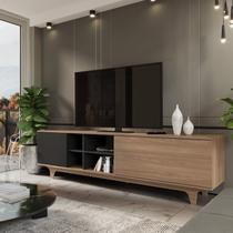 Rack para Tv até 75 Polegadas 100%mdf 200x55x40cm Lars - FD