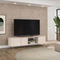 Rack para TV até 75 Polegadas 100% MDF 241cm Curvo Ariana