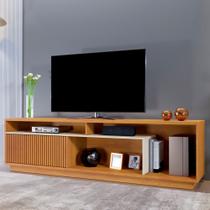 Rack para TV até 75 Polegadas 100% MDF Ripado Granada Rack para TV até 75 Polegadas 100% MDF Ripado Granada