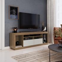 Rack para TV até 75 Polegadas 180cm 2 Portas 5 Nichos Decorativos Parma Marrom Mel/Arenas Rack para TV até 75 Polegadas 180cm 2 Portas 5 Nichos Decorativos Parma Marrom Mel/Arenas