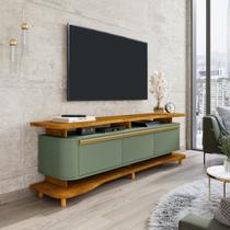 Rack para TV até 75 Polegadas 180cm Pés em Madeira Maciça Guarapari