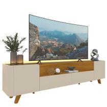 Rack para Tv até 75 Polegadas 2 Portas 2 Gavetas Infinity Off White 230cm