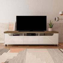 Rack para TV até 75 Polegadas 200cm 2 Portas 1 Gaveta Multimóveis CR45325