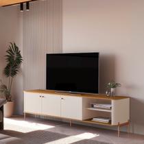 Rack para TV até 75 Polegadas 3 Portas com Pés Em MDF Tucupi JB Móveis