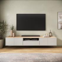 Rack para TV até 75 Polegadas com 100% MDF 220cm Astro Yescasa Rack para TV até 75 Polegadas com 100% MDF 220cm Astro Yescasa