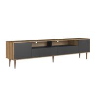 Rack Para Tv Até 75 Polegadas Com Iluminação Led Rotterdam Grafite Rack Para Tv Até 75 Polegadas Com Iluminação Led Rotterdam Grafite
