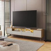 Rack para TV até 75 Polegadas com LED 200cm Rotterdam Sala de Estar