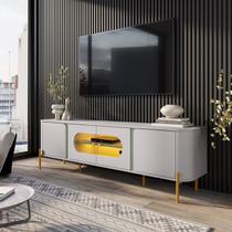 Rack para TV até 75 Polegadas com Led Bordas Arredondadas Juquehy