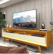 Rack para TV até 75 Polegadas com LED com Pés Requinte 212cm Naturale/Off White Rack para TV até 75 Polegadas com LED com Pés Requinte 212cm Naturale/Off White