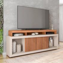 Rack para Tv até 75 Polegadas Frisos Decorativos Valença - Caemmun
