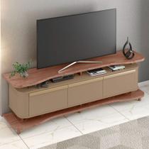 Rack para TV Até 75 Polegadas Guarapari 3 Portas Freijó/Fendi - Móveis Bechara Rack para TV Até 75 Polegadas Guarapari 3 Portas Freijó/Fendi - Móveis Bechara