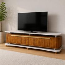 Rack para TV ate 75 Polegadas Guarapari Bechara 180cm com 3 Portas