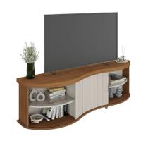 Rack para TV até 75 Polegadas Magnum Flex 1 PT Cinamomo e Off White Rack para TV até 75 Polegadas Magnum Flex 1 PT Cinamomo e Off White
