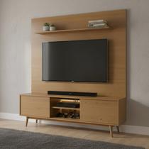 Rack para TV até 75 Polegadas MDF 180cm Pés em Madeira Maciça Origem