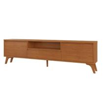 Rack para TV até 75 Polegadas MDF 237cm Pés em Madeira Maciça Laqueado Piazza New - Mavaular Rack para TV até 75 Polegadas MDF 237cm Pés em Madeira Maciça Laqueado Piazza New - Mavaular