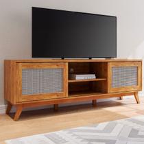 Rack para TV Até 75 Polegadas Noa 2 Portas Mel - Viero Móveis