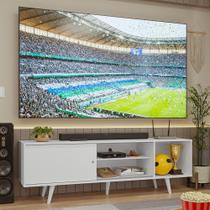 Rack para TV até 80 Polegadas 160cm com Pés Branco Torino Madesa Rack para TV até 80 Polegadas 160cm com Pés Branco Torino Madesa