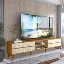 Rack para Tv até 84 Polegadas com Pés 100% Mdf 212,8cm Magnífico