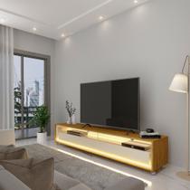 Rack para TV até 85 Polegadas com LED 100% MDF 172,5cm Rodízios Requinte Rack para TV até 85 Polegadas com LED 100% MDF 172,5cm Rodízios Requinte