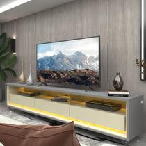 Rack para TV até 85 Polegadas com LED 100% MDF 211,4cm Rodízios Requinte