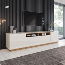 Rack para TV Até 86 Polegadas Domus 3 Portas Cinamomo/Off White - Henn