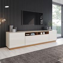 Rack para TV Até 86 Polegadas Domus 3 Portas Cinamomo/Off White - Henn