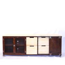 Rack Para Tv Central Park - Estilo Industrial Em Ferro Rack Para Tv Central Park - Estilo Industrial Em Ferro