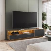 Rack Para Tv com iluminação LED Ravenna Grafite