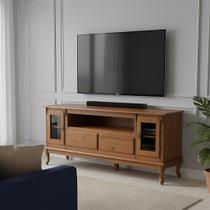 Rack para Tv com Pés Luiz XV 2 Gavetas 2 Portas e Nicho 751 Meyer Móveis - Branco Laca