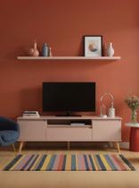 Rack para TV com Prateleira 180cm Retro Mdf Dallas - On Móveis Rack para TV com Prateleira 180cm Retro Mdf Dallas - On Móveis