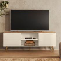 Rack Para TV Com Puxadores Ponto E Divisória Central
