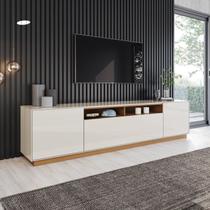 Rack para Tv com Rodízios e 4 Portas Mdf 220cm Domus Rack para Tv com Rodízios e 4 Portas Mdf 220cm Domus