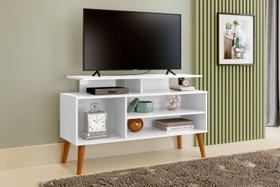 Rack para TV de 42 Pés de Madeira Suporte Robusto 110cm