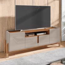 Rack para Tv de 60 Polegadas Lizz com 4 Portas 1,70 Off-white/cedro