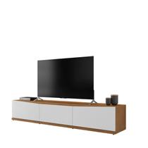 Rack para TV Eros 1.80 Cedro com Branco - Móveis Casa D