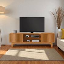 Rack Para Tv Grande 70 Polegadas MDF Ripado JCM Trunfo