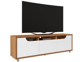 Rack Para TV Jersey 1.60m 1 Gaveta Cedro/Branco - Casa D
