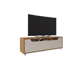 Rack Para TV Jersey 1.60m 1 Gaveta Cedro/Off White - Casa D